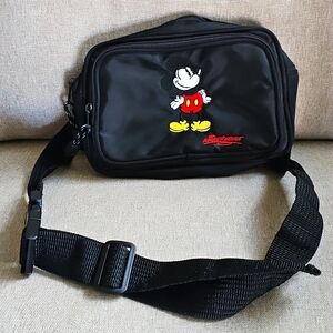 Walt Disney Vintage Mickey Mouse Multi Compartment Fanny Pack